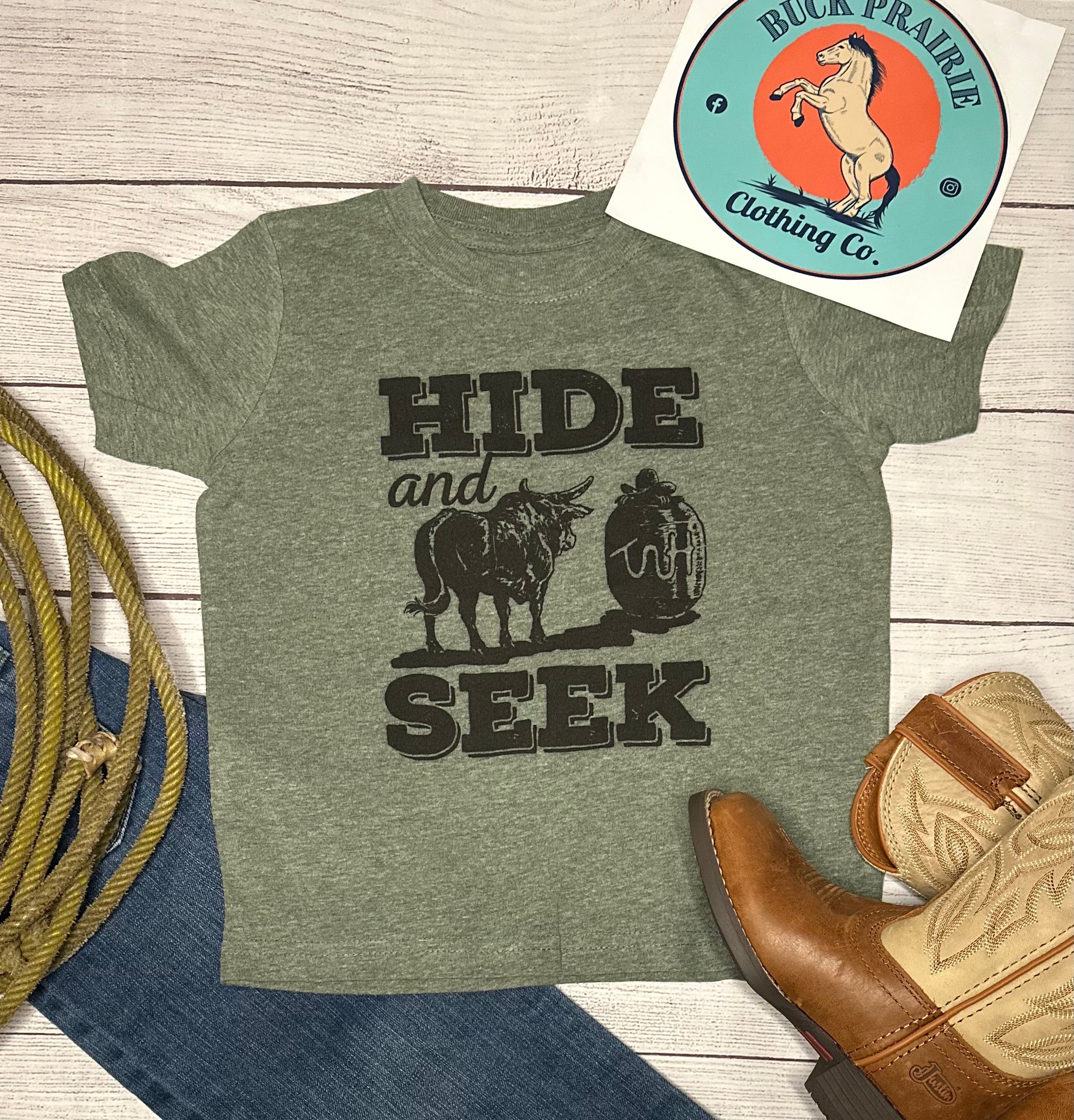 Hide and Seek Kids Western Graphic Tee