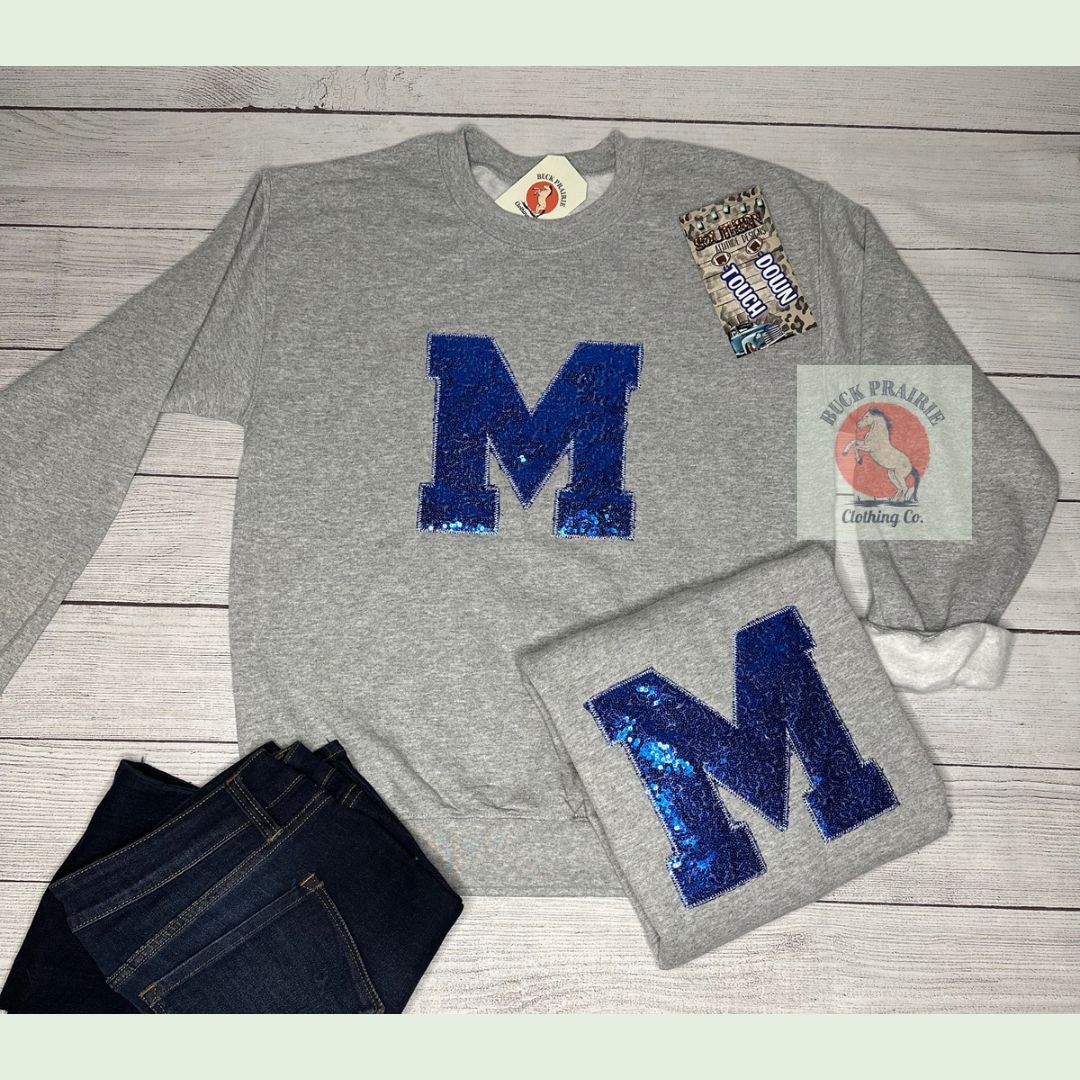 “M” Sequin Sweatshirt