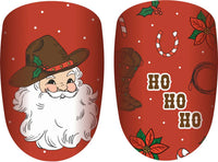 Cowboy Christmas Nail Polish Strips