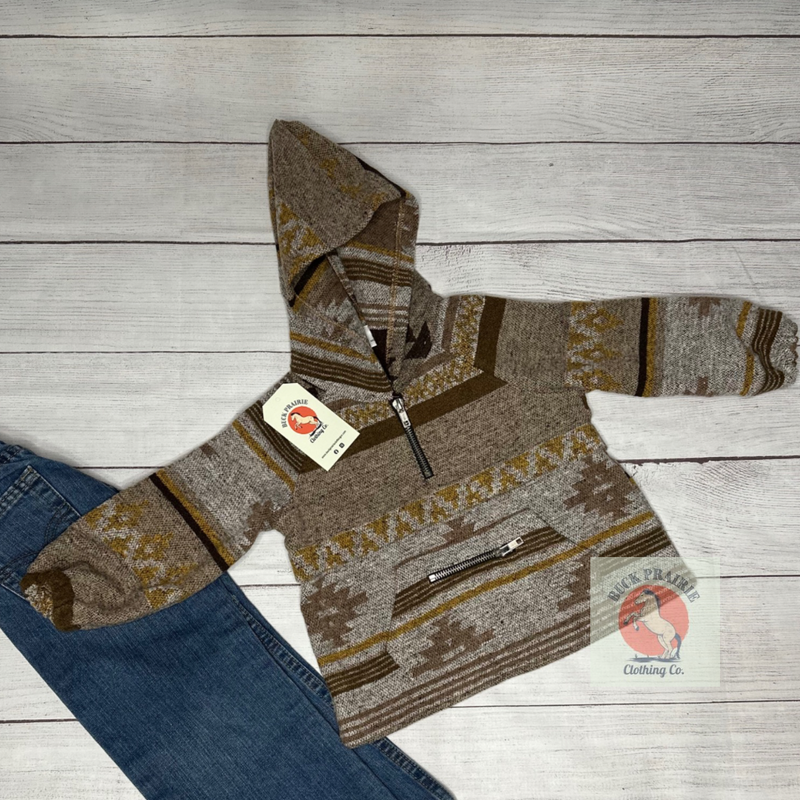 Brown Aztec Pullover | Kids