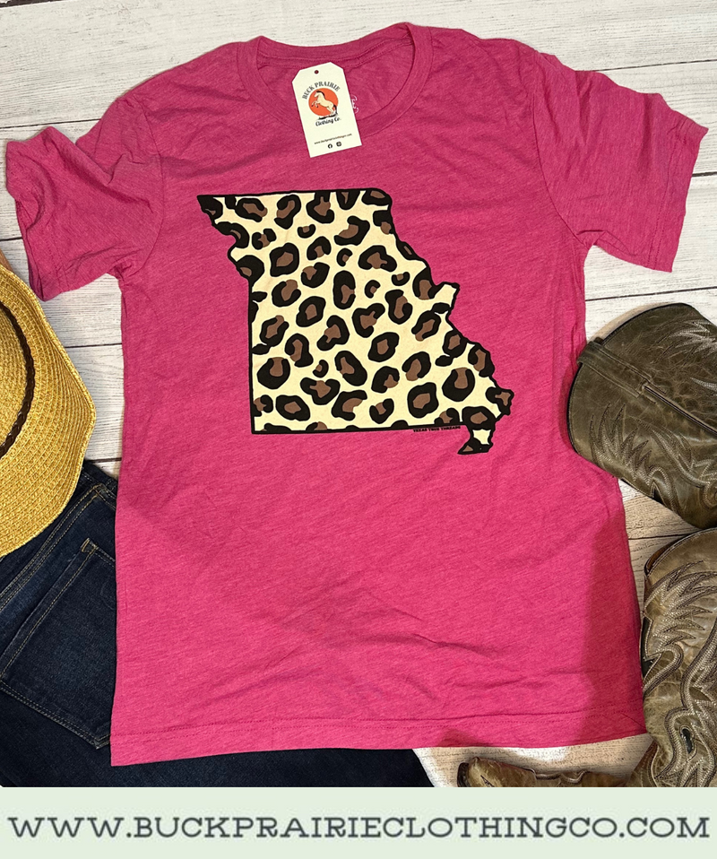 Leopard Print Missouri Tee