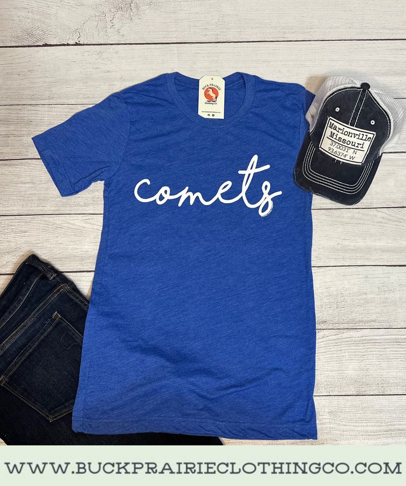 Comets Crew Neck Tee - Adult