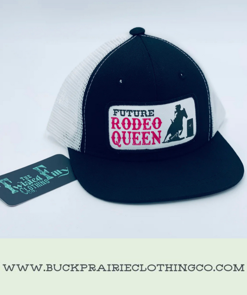 Future Rodeo Queen - Youth Trucker Hat - Black/White