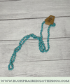 Long Turquoise Stone Necklace