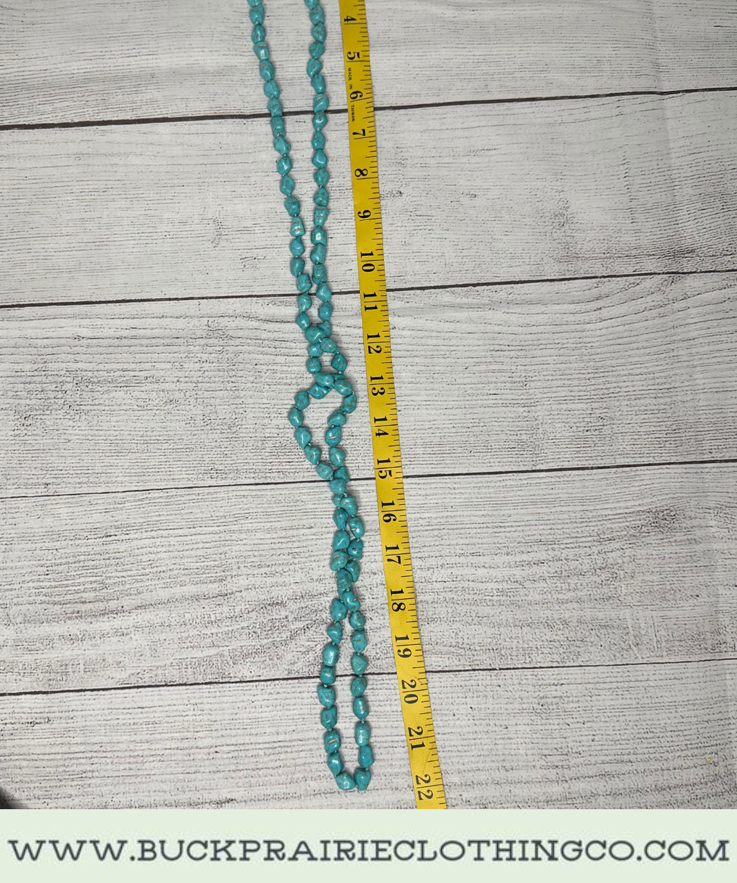 Long Turquoise Stone Necklace